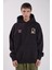 Stairway Siyah Relaxed Fit Hoodie 2