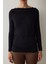 Siyah Kayık Yaka Uzun Kollu Üst 16
