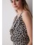 Leopar Saten Çok Renkli Teddy Tulum 18
