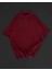 Yakalı Patlı Kısa Kol T-Shirt - Bordo -Vlmr 2