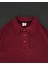Yakalı Patlı Kısa Kol T-Shirt - Bordo -Vlmr 4
