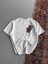 Erkek Baskılı Oversize T-Shirt - Beyaz -Vlmr 4