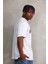 Unisex Kuşgözü Detaylı Baskılı Oversize T-Shirt - Beyaz -Vlmr 4