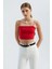 Kadın Basic Crop Atlet Kırmızı 9
