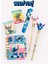 Stitch Set Not Defteri 2'li Yumurtlayan Kalem Sürgülü Silgi 2'li Mini Sticker Defter Seti 1