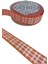 Tafta Ekoseli Kurdele 25 mm Turuncu 1 Metre 2