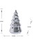 New Year Yılbaşı Christmas Tree Dekoratif Obje Silver 9,5 x 9,5 x 16 cm 2