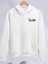Kışlık Üç Iplik Kapüşonlu Sweatshirt - Beyaz -Vlmr 1