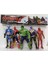 5'li Figür Oyuncak Thanos Örümcek Adam Ironman Hulk Kaptan Amerika 12 cm 1