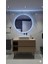 Yuvarlak Işıklı Banyo Ayna (60-80CM). 5 Renk: Mavi, Kırmızı, Beyaz, Gün Işığı, Sarı. RGB Kumandalı 1