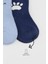 Çocuk Bistyle Bear Penye Soket Çorap 2'li BS10116 Mavi 3