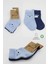 Çocuk Bistyle Bear Penye Soket Çorap 2'li BS10116 Mavi 5