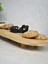 Bambu Ayaklı Sunum Tahtası Dekoratif Peynir Servis Tepsi Sunum Standı- 40X17 cm 2