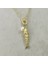 Incili Hareketli Balık Kolye Gold 4