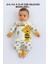 Arı Maya Desenli %100 Pamuklu Penye Çocuk Pijama Takımı 1