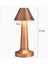 Çatı Model Bronz Renk Şarjlı Dokunmatik 3 Renkli LED Masa Lambası 4