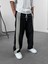 Şeritli Siyah Erkek Baggy Pantolon COC1062 1