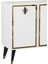 8211-32CT KB150 Konsol, Tv Ünitesi Beyaz-Siyah-Altın 4