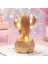 Led Işıklı Sevimli Kaktüs Dekoratif Masa Lambası Mini Biblo Gece Lambası-GOLD 2