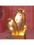 Led Işıklı Sevimli Kaktüs Dekoratif Masa Lambası Mini Biblo Gece Lambası Gold 2
