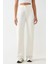 Kadın Yüksek Bel Straight Kot Pantolon Beyaz 13