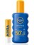 Nıvea Sun Koruma ve Nem Vücut Spreyi 200ML ve Yüksek Güneş Korumalı Dudak Bakım Kremi, SPF50, Çanta Hediye 3