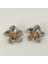 Flower Silver-Gold Çelik Küpe 2