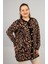 Leopar Desenli Triko Tunik | Rahat Kalıp Standart (48 Bedene Kadar) 4
