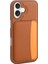 iPhone 17 Kılıf Kartlıklı Zore X-Kart Silikon Kapak - Kahverengi 1