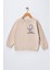 Kız Çocuk " Tebessüm Etmek Sadakadır" Baskılı Pamuklu Sweat 1