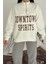 Kadın Fermuarlı Baskılı Sweatshirt – Downtown Energy 2