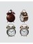 Retro Tarz Bronz Dekoratif Masa Saati Metal Gövde Yüksek Sesli Alarm - MCT8260-2723 5