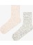2 Çift Pamuklu Kırçıllı Yumuşak Soket Çorap 1
