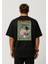 King For A Day Boxy Fit Siyah T-Shirt 1