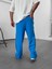 Şeritli Mavi Erkek Baggy Pantolon COC1061 5