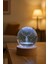 Geyik Figürlü LED Işıklı USB Bağlantılı Renk Değiştiren 3D Cam Küre Gece Lambası Yılbaşı 3