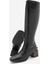 Kadın Küt Burun Fermuarlı Kalın Topuklu Çizme Lusso Siyah Croco 8
