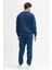 Erkek LacivertEşofman Takımı Basic 3 Iplik Şardonlu Oversize Pamuklu 6