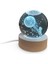 Ay Astronot Uzay Figürlü LED Işıklı USB Bağlantılı Renk Değiştiren 3D Cam Küre Gece Lambası 4