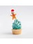 Chrıstmas Cupcake Pasta Süsü Kürdan 10 Adet Kişiye Özel Pasta Süsü 2