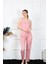 - Kadın Ip Askılı Somon Pijama Takım 1