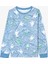 Açık Mavi Erkek Çocuk Mountain Canavar Desenli Pijama Takımı 2
