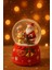 Yılbaşı Noelbaba Işıklı Renkli 3D Cam Kar Küresi Müzikli Kar Efektli Püskürtmeli Büyük Boy Hediyelik 3