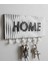 Dalgalı Home Yazılı Duvar Askılı Anahtarlık Anahtarlık Askısı (22X10 CM) Duvar Anahtarlığı 1