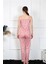 - Kadın Ip Askılı Somon Pijama Takım 4