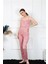 - Kadın Ip Askılı Pudra Pijama Takım 3