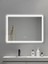 Akıllı Ayna Buğu Çözücülü 3 LED Işıklı Beyaz Çerçeveli Banyo Aynası 80X60 cm 1