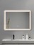 Akıllı Ayna Buğu Çözücülü 3 LED Işıklı Beyaz Çerçeveli Banyo Aynası 80X60 cm 2