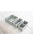 Çekmece Düzenleyici Set – 4’lü Gri Organizer Kutular (Gri) 1