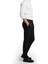 Erkek Siyah Likralı Gofre Kumaş Beli Lastikli Ipli Slim Fit Günlük Pantolon 2600650 2